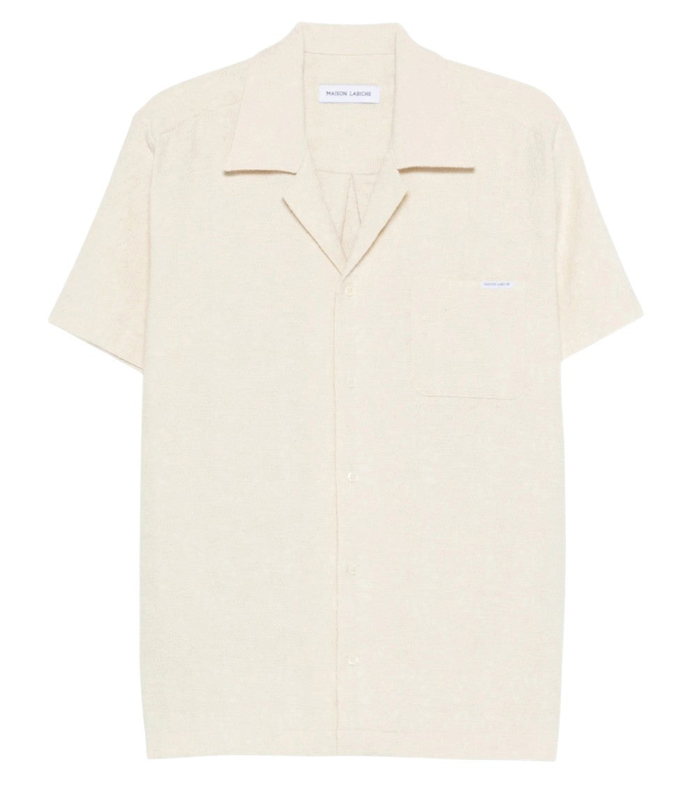 Beige Regular Solid Shirt 1