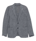 Grey Notched Lapel Blazer 1