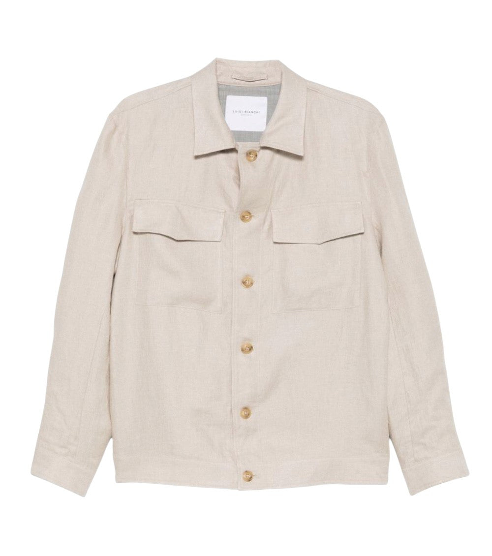 Beige Regular Overshirt 1