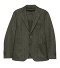 Green Notched Lapel Blazer 1