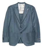Blue Notched Lapel Blazer 1