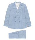 Light Blue Double Breasted Suit 1