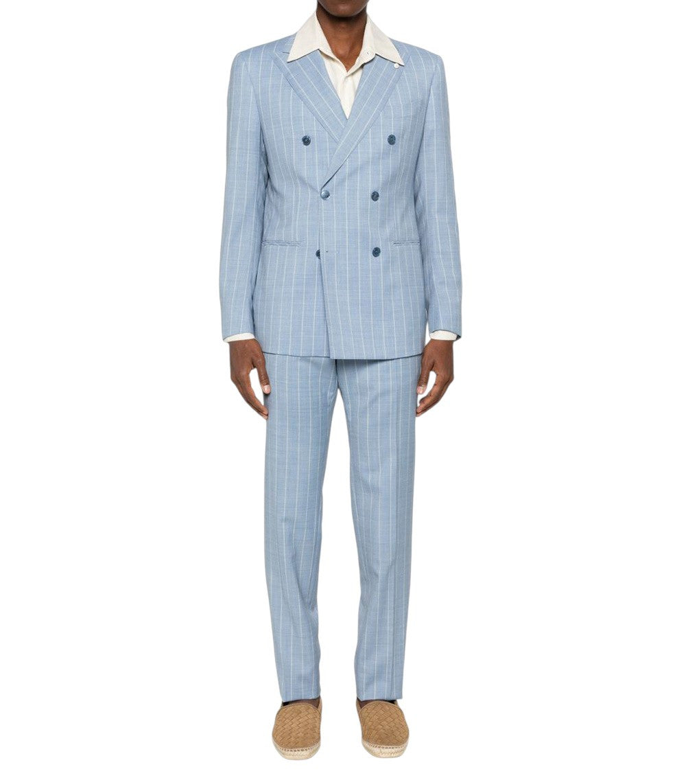 Light Blue Double Breasted Suit 2