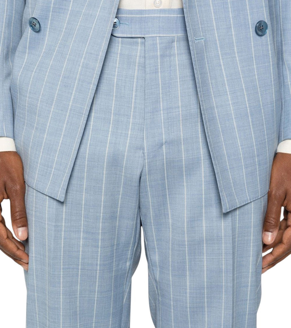 Light Blue Double Breasted Suit 5