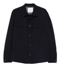 Dark Blue Solid Shirt Jacket 1