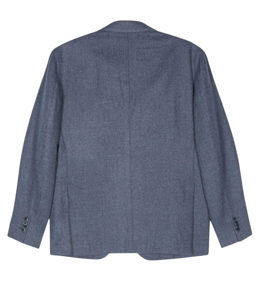 Blue Notched Lapel Blazer 2