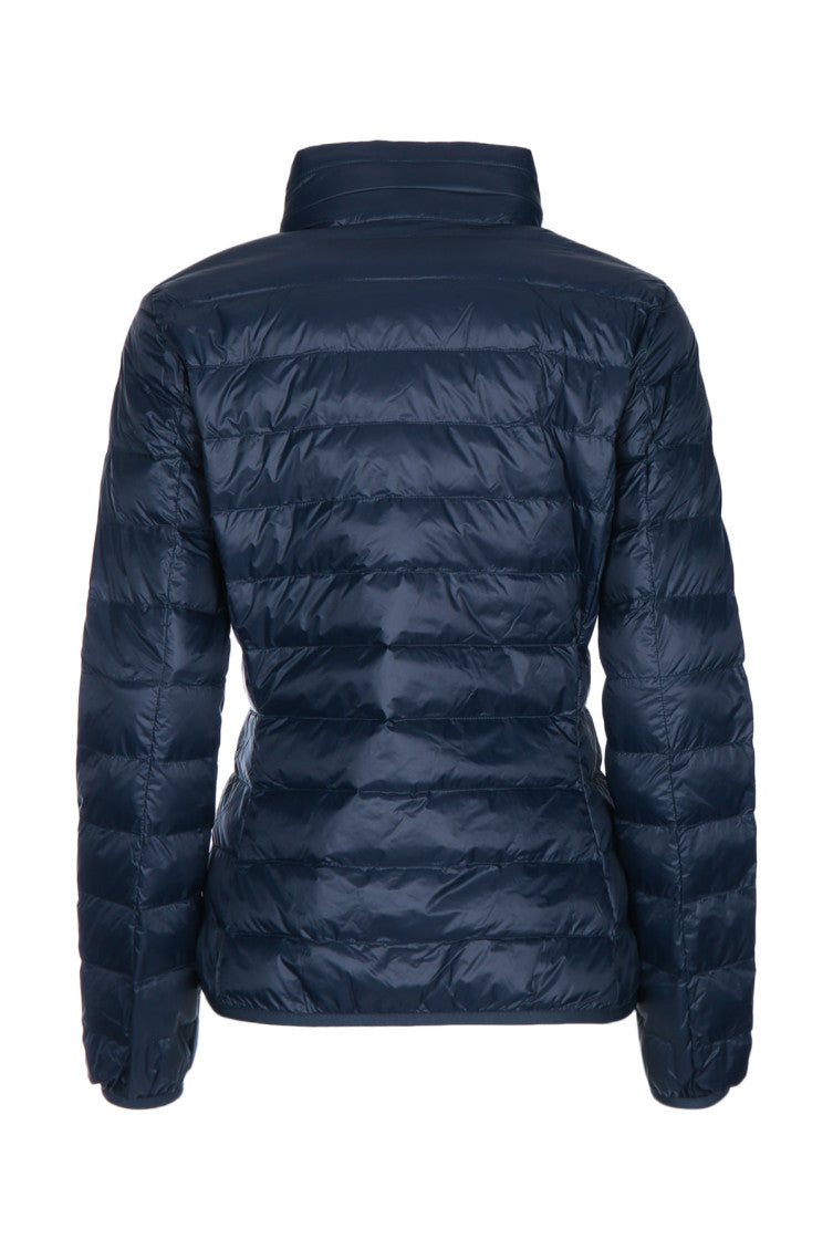 Navy Quilted Mock Collar Jacket 2