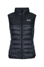 Black Quilted Mock Collar T-Shirt 1