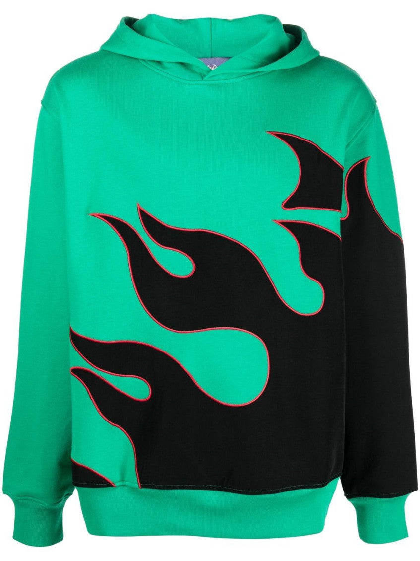 Green Graphic Print Hoodie 1