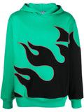 Green Graphic Print Hoodie 1