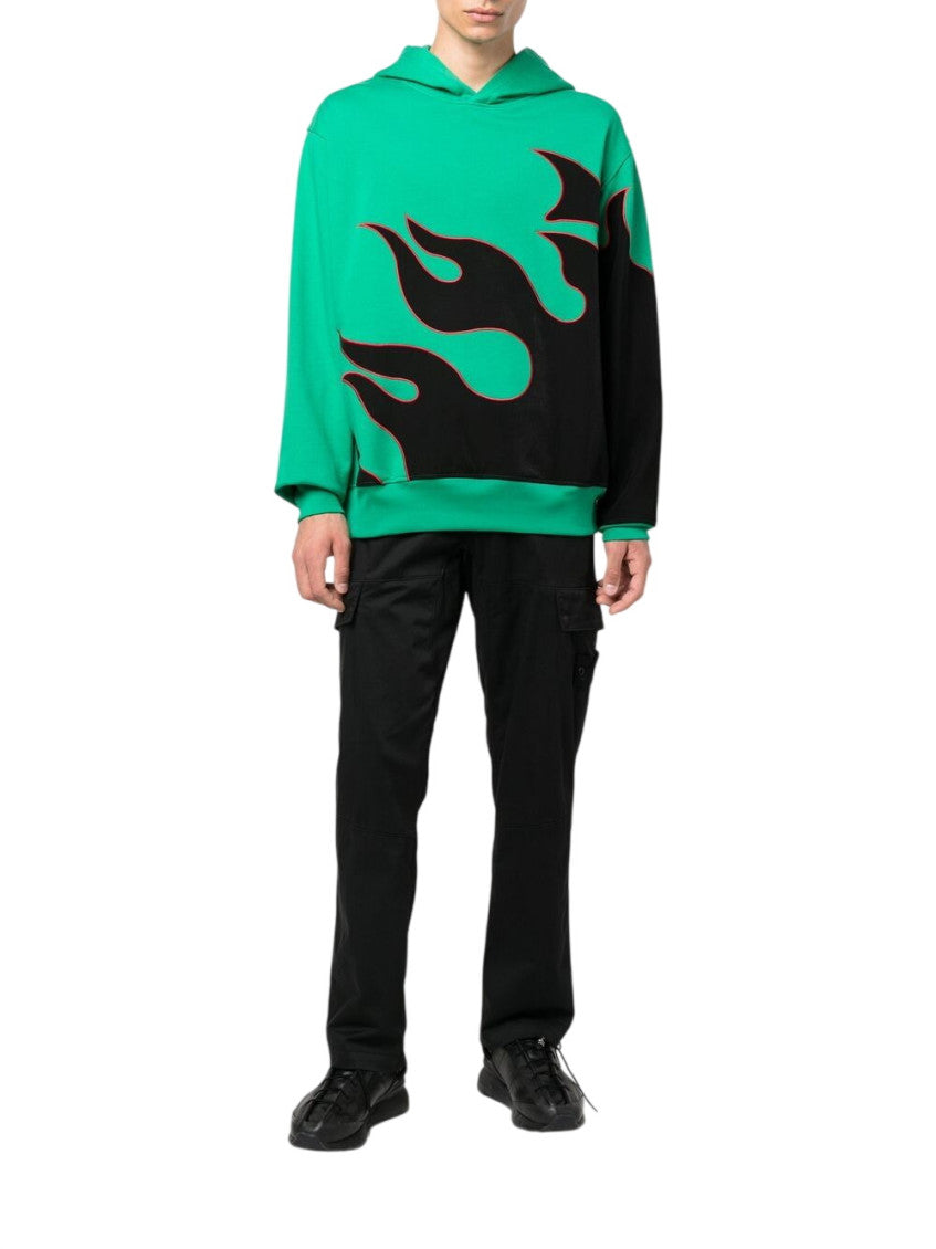 Green Graphic Print Hoodie 3