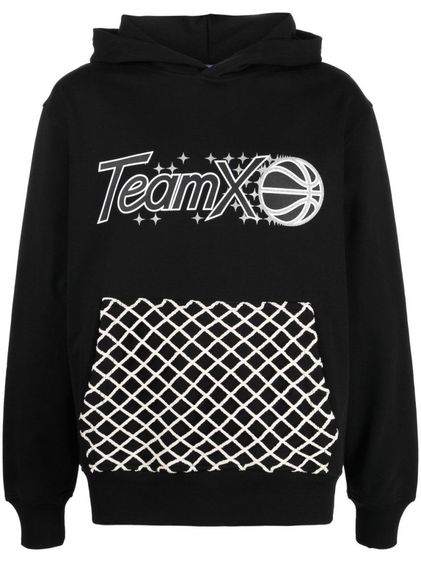 Black Graphic Print Hoodie 1
