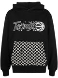 Black Graphic Print Hoodie 1