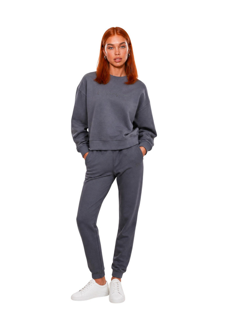 Dark Grey Logo Tracksuit 1