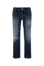 Navy Blue Mid Rise Jeans 1
