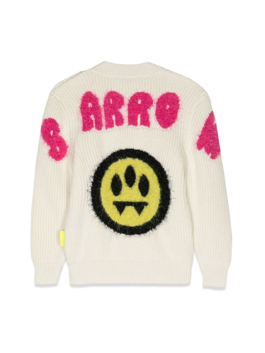 Girls White Knitted Sweater 2