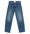 Blue Straight Mid Rise Jeans 1
