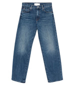 Blue Straight Mid Rise Jeans 1