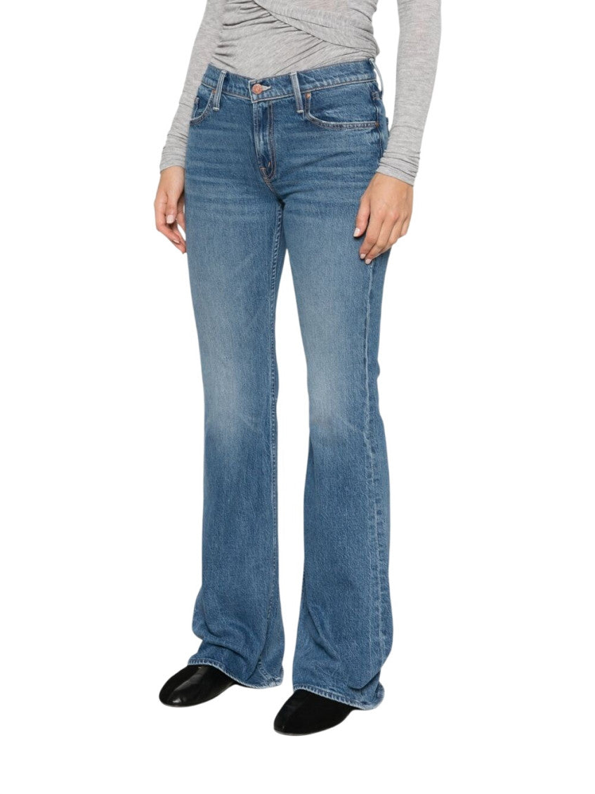 Blue Flared High Rise Jeans 2