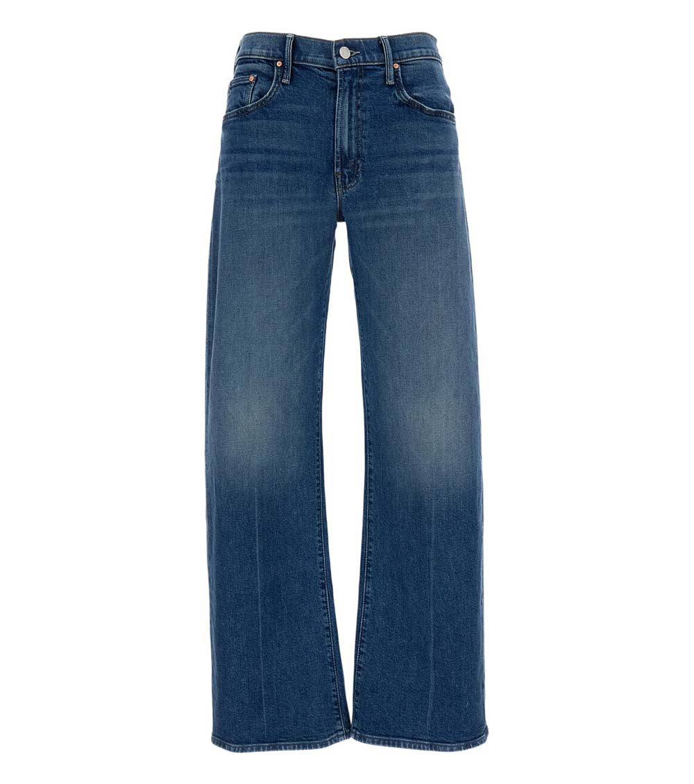 Dark Blue Flared Mid Rise Jeans 1