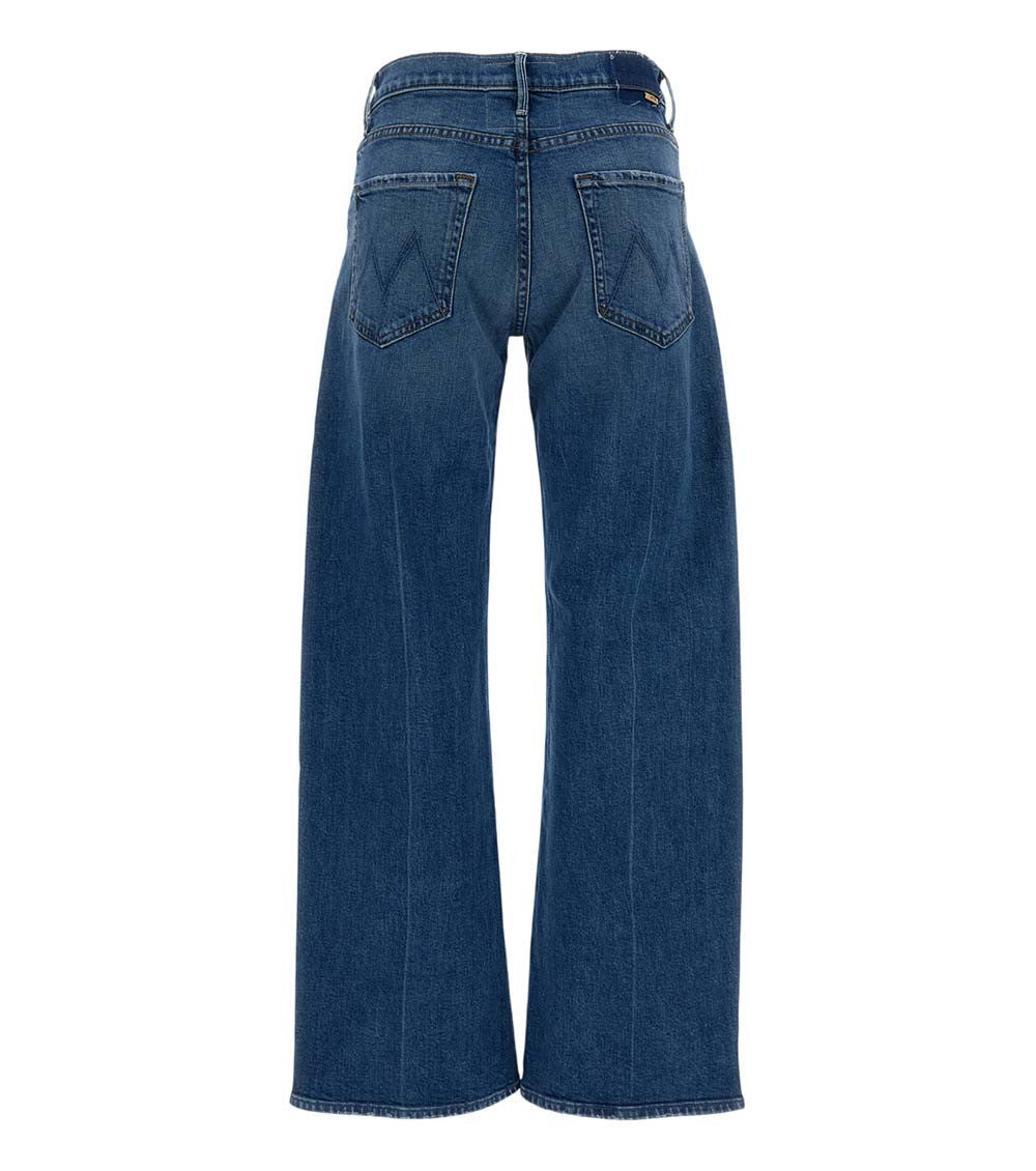 Dark Blue Flared Mid Rise Jeans 2