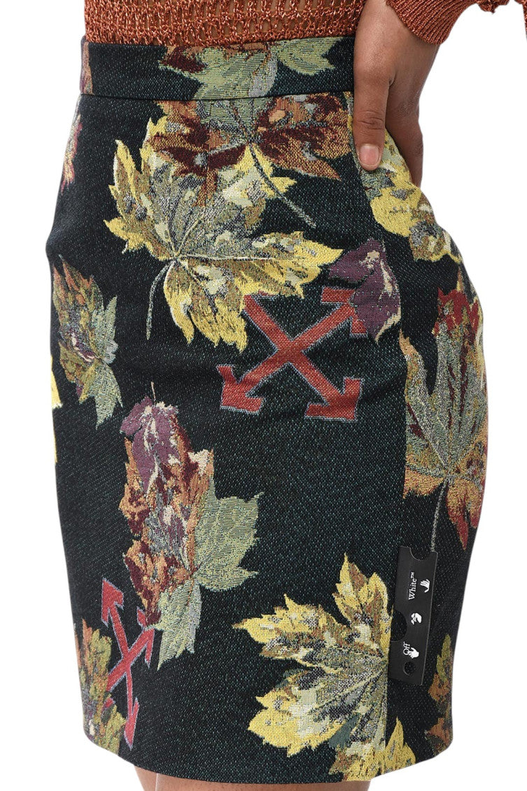 Multicolor Floral Mini Skirt 3