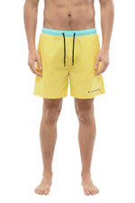 Yellow Drawstring Swim Shorts 1