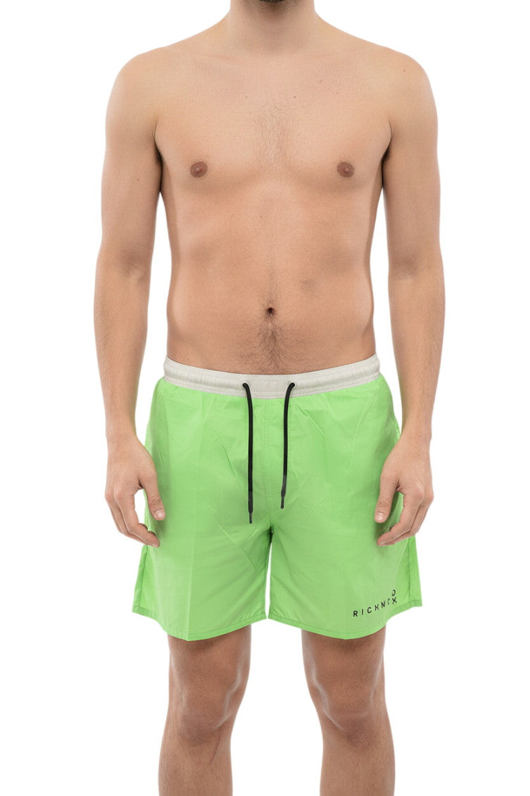 Green Drawstring Swim Shorts 1