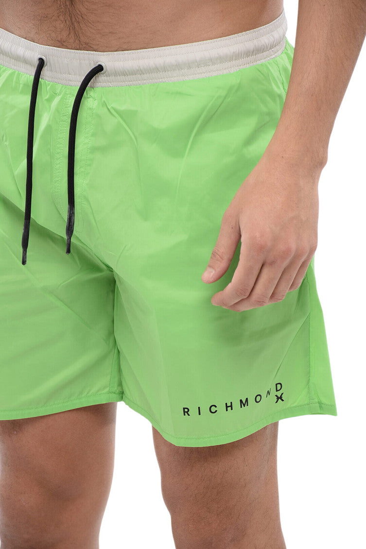 Green Drawstring Swim Shorts 3