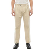 Beige Pleated Trousers 1