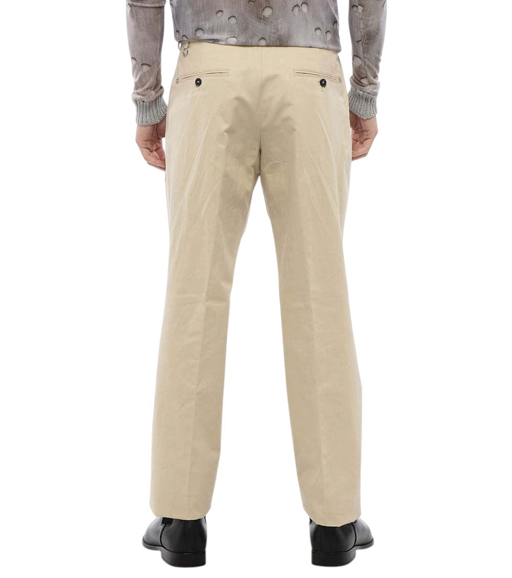 Beige Pleated Trousers 2