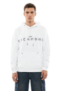 White Graphic Logo Hoodie 1