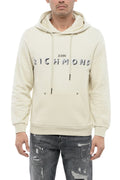 Beige Graphic Logo Hoodie 1