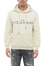 Beige Graphic Logo Hoodie 1