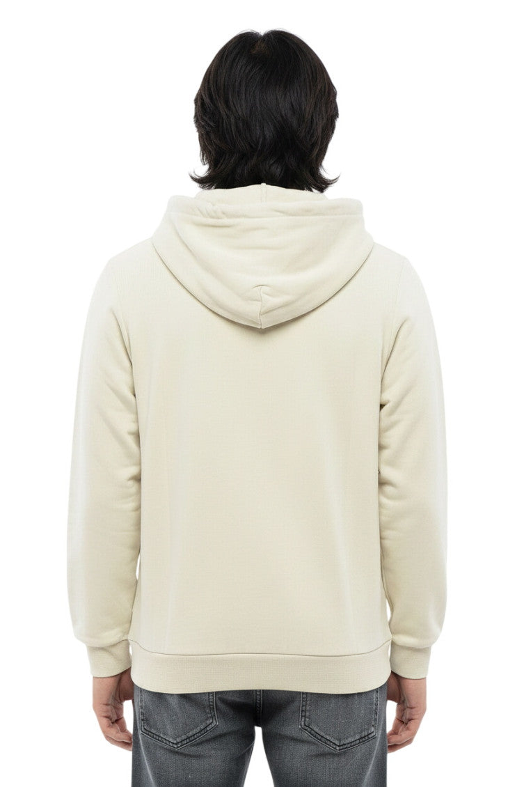 Beige Graphic Logo Hoodie 2