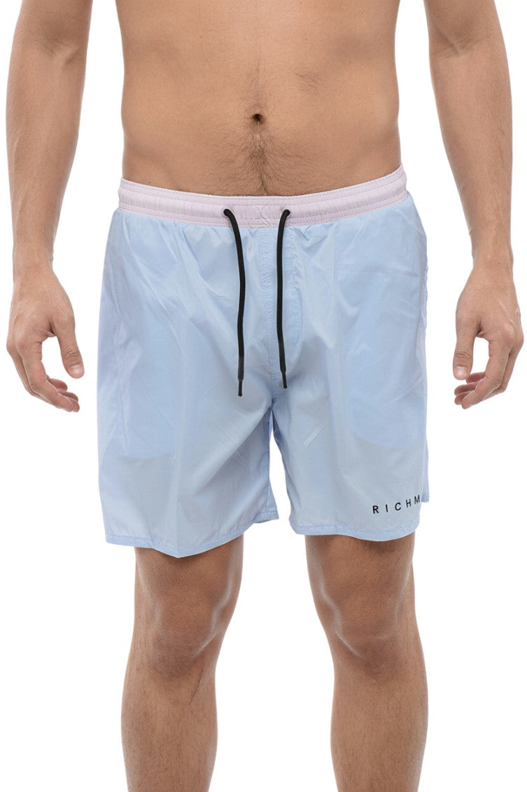 Light Blue Logo Swim Shorts 1