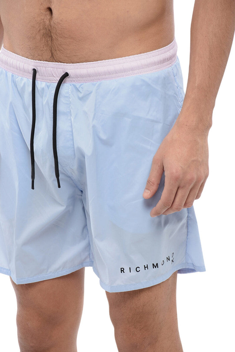 Light Blue Logo Swim Shorts 3
