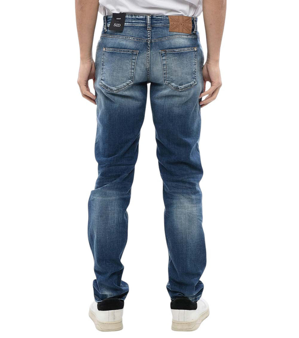 Blue Regular Distressed Jeans 2