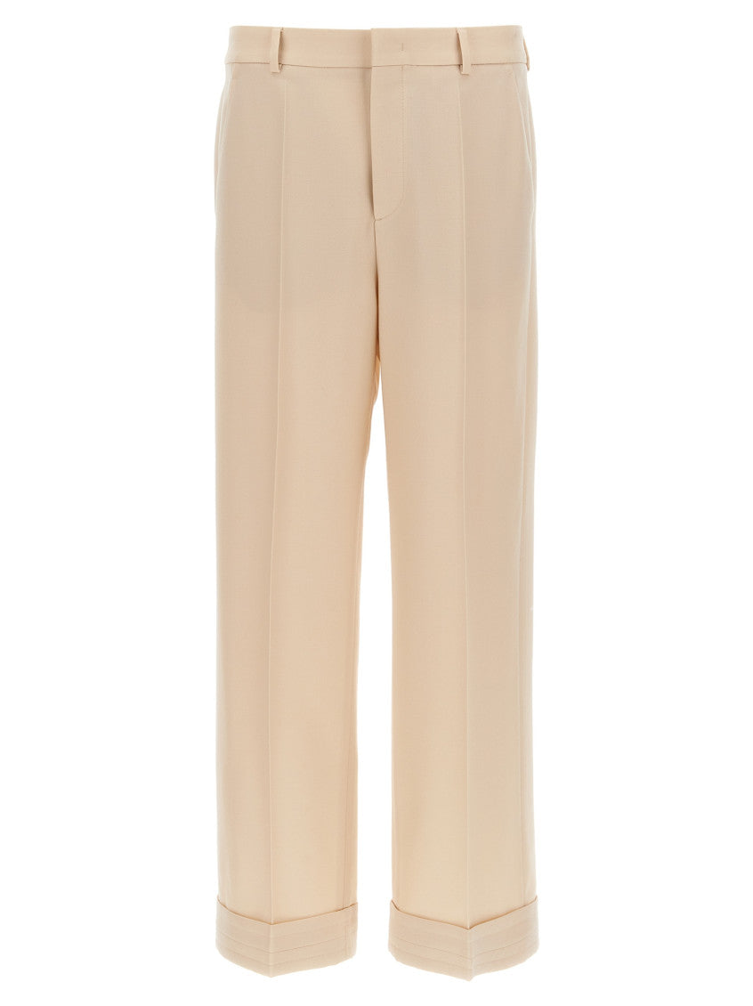Beige Wool Pants 1