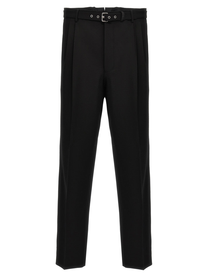 Black Wool tailored trousers 1