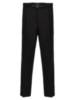 Black Wool tailored trousers 1