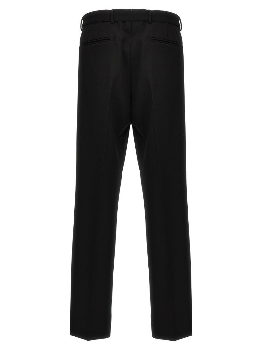 Black Wool tailored trousers 2