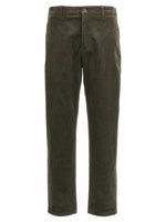 Green Classic Straight Pants 1