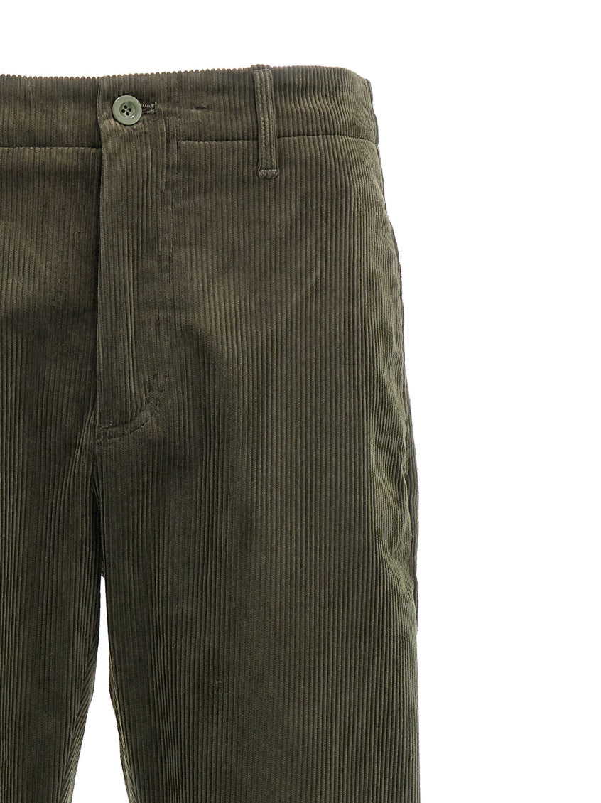 Green Classic Straight Pants 3