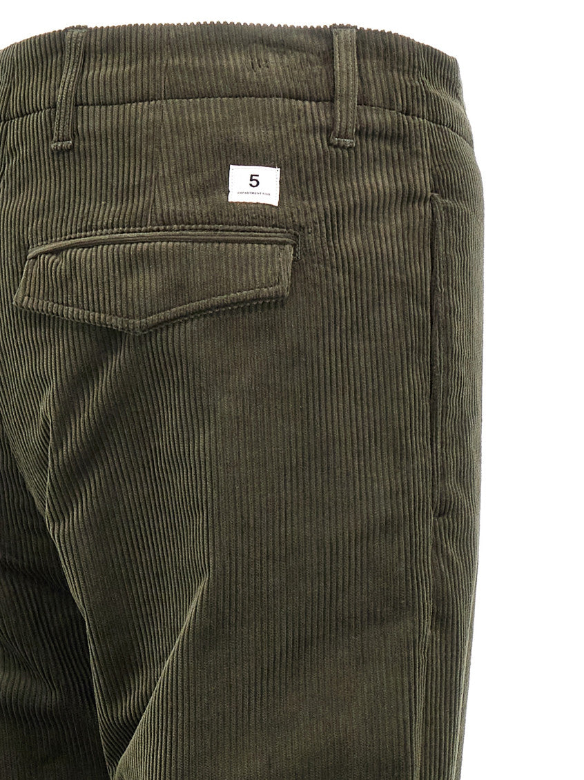 Green Classic Straight Pants 4