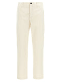 White Classic Straight Pants 1