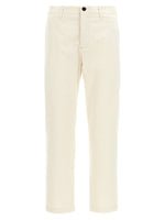 White Classic Straight Pants 1