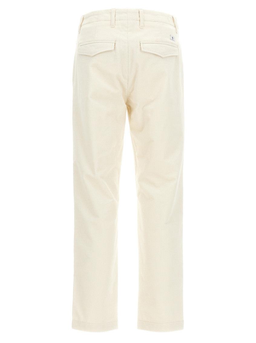 White Classic Straight Pants 2