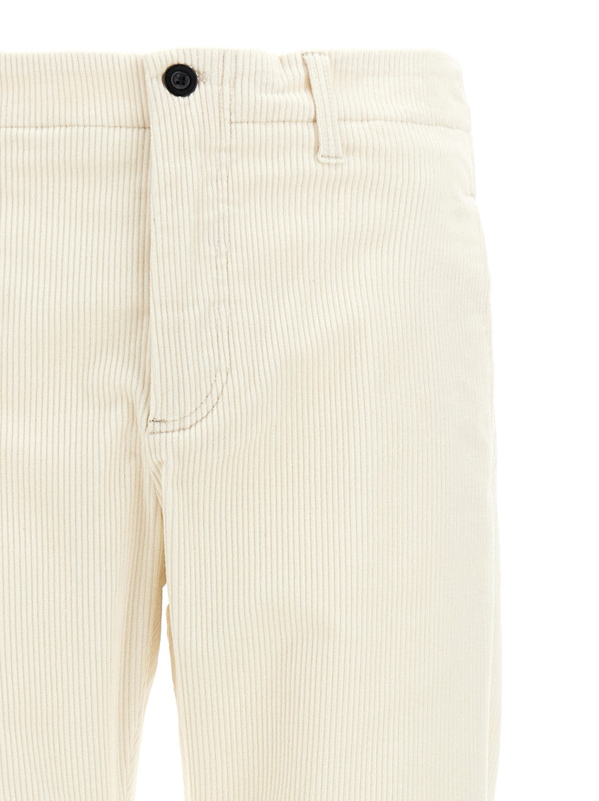 White Classic Straight Pants 3