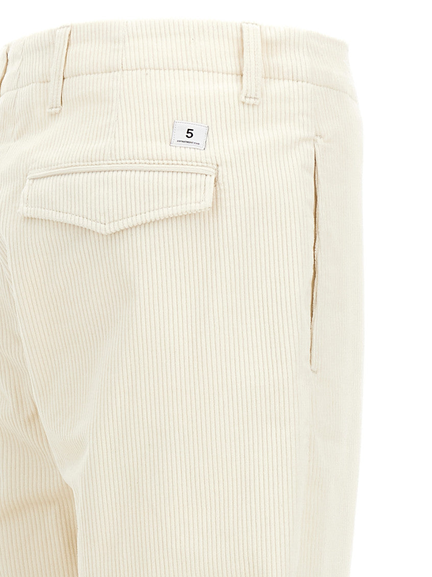 White Classic Straight Pants 4